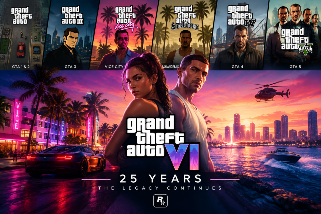 25 Years of Grand Theft Auto: How GTA 6 Honors the Franchise Legacy
